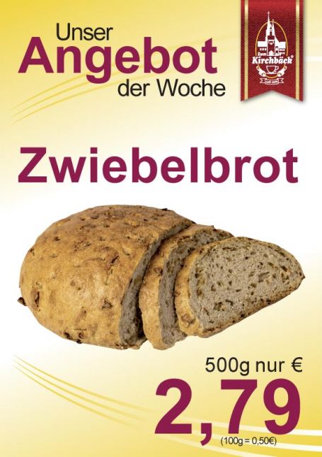 Angebot der Woche: Zwiebelbrot 2,79 €