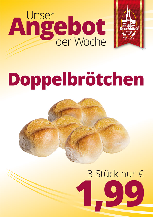 Angebot der Woche: Doppelbrötchen