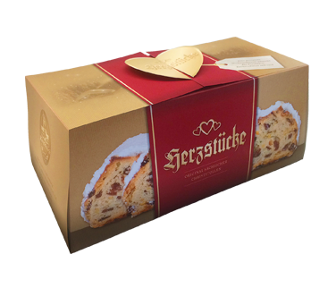 Herzstücke Rosinenstollen in Geschenkbox